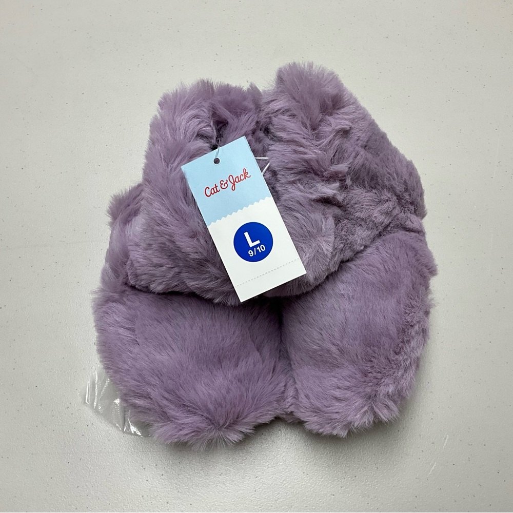 Cat & Jack Girls Fur Bootie Slippers